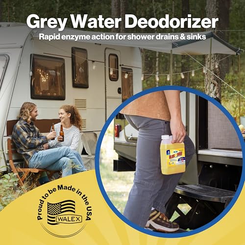 Image of Walex Elemonate RV Grey Water Tank Deodorizer Liquid - Fresh Lemon, 32 oz