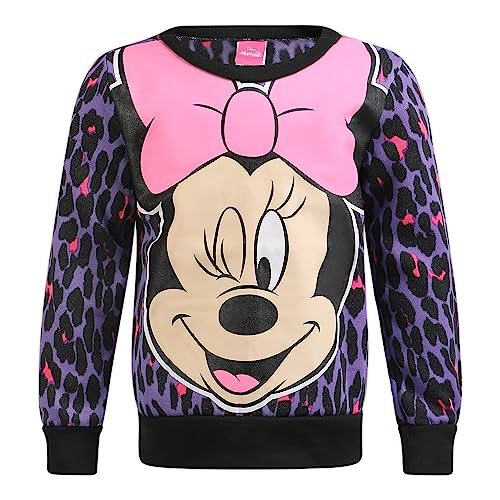 Disney Minnie Mouse Girls’ Sweatshirt And Jogger Set For Toddler And Little Kids – Purple #TOP2