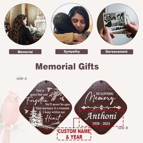 Image of ASTARIN Personalized Memorial Wind Chimes, Customized Wind Chime for Loss of Loved One /Mother /Father, Wind Chimes for Outside Garden Decoration, Sympathy Gifts for Women /Man