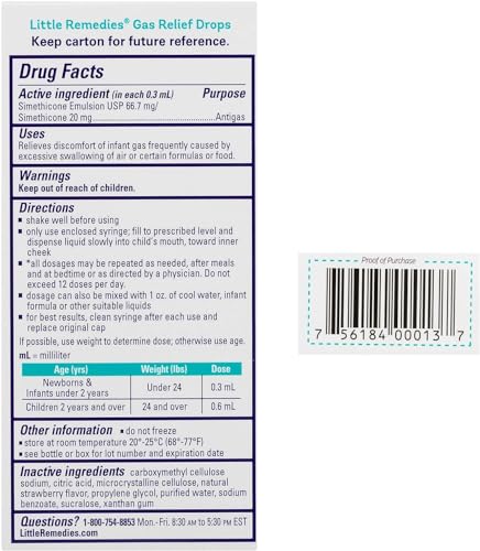 Marble Medical LP08A Little Remedies Gas Drops 1 Oz -Pack Of 3 thumb #6