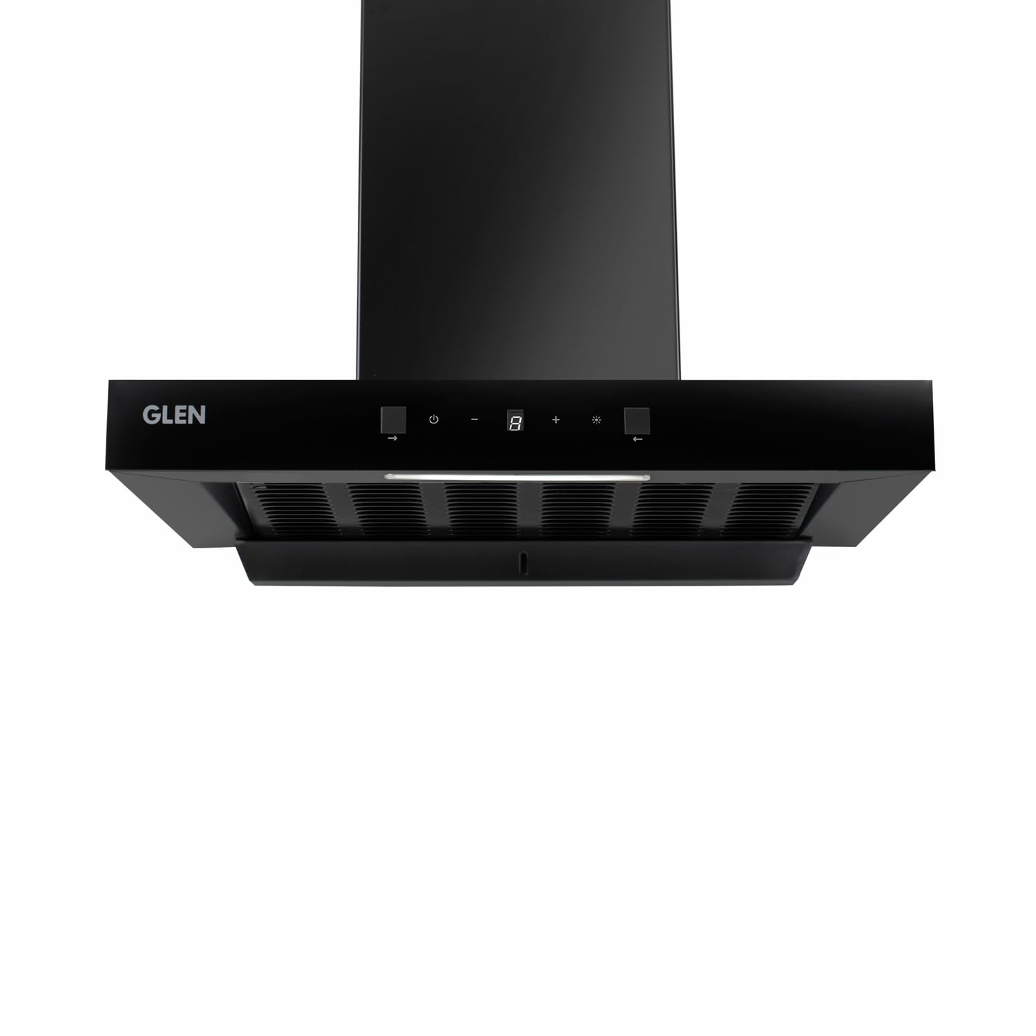 glen 6052 digital display filterless,60cm auto clean wall mounted chimney (black 1200 cmh)