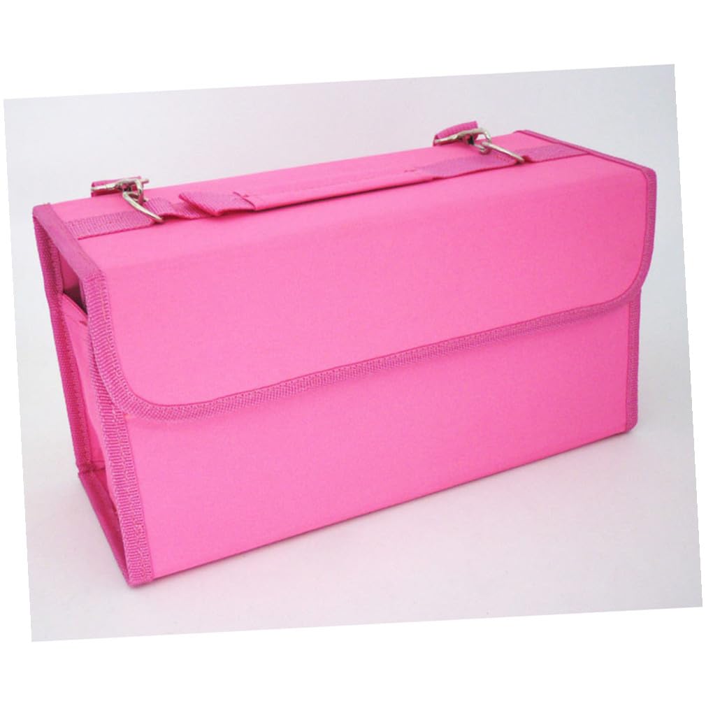 Tofficu Custodia Per Pennarelli Da Scomparti Con Tracolla Borsa Portaoggetti in Nylon Resistente Con Cerniera Sul Retro Adatta Per Penne e Rossetti