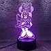 Produktbild Illusionslicht Des Nachtlichts 3D 3D Illusion Led Nachtlicht Bunte Touch Lampe Tischlampe Mickey Mouse Familie Minnie Anime Figur Beleuchtung Spielzeug