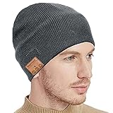 Gorro Bluetooth Hombre Mujer - Bluetooth Gorro Invierno Hombre Regalos Originales, Lavable Gorro Beanie Bluetooth 5.0 con Altavoces inalámbrico Gorro Música para Correr esquí Senderismo,Regalo Navidad