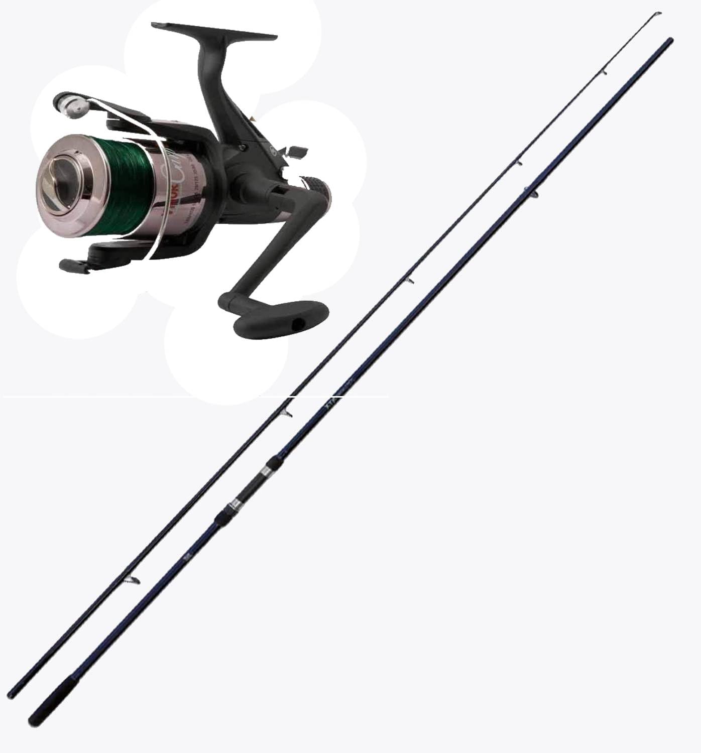 canna pesca carpfishing con mulinello filo carpa