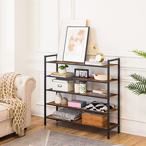 Hoobro EBF25XJ01 Schoenenrek, groot, stapelbare schoenenorganizer, met 5 planken, voor 20 tot 25 paar schoenen, planten… - Image 4