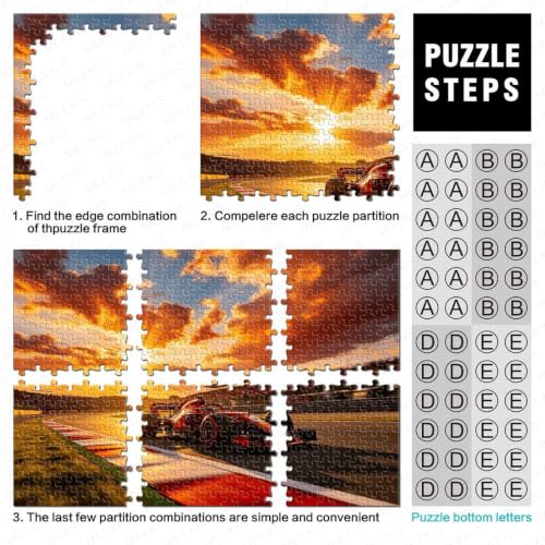 Puzzle de 1000 piezas ecológico de carreras que desarrolla la inteligencia 4