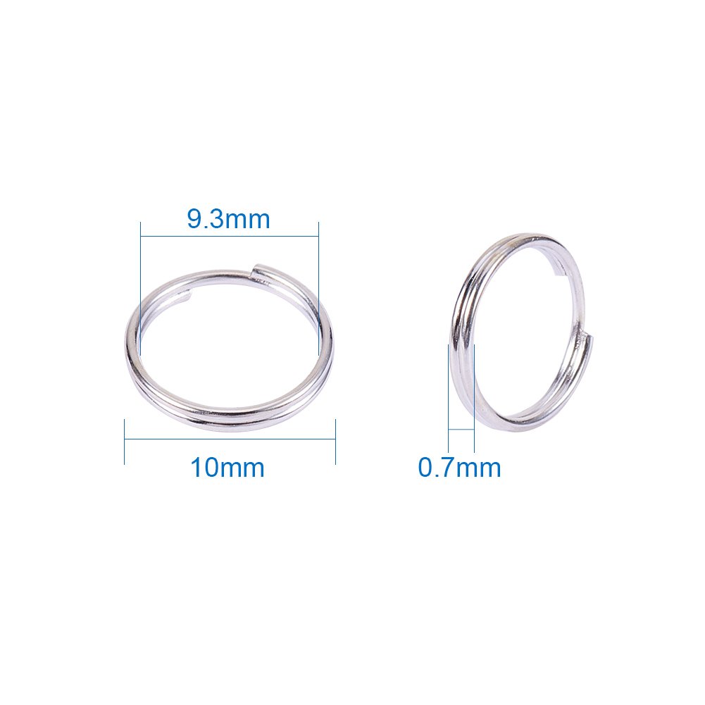 Anneaux Doubles En Fer Pour Bijoux - Lot De 800pcs - 7mm - Multicolore - Création DIY