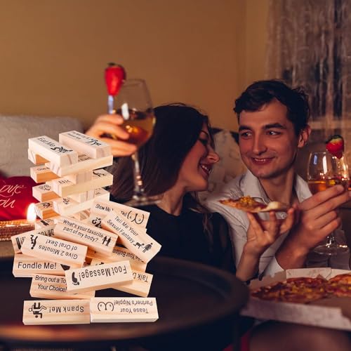 image for lueycls Super Naughty Block Tower Game, Valentine Tumbling Tower Stack