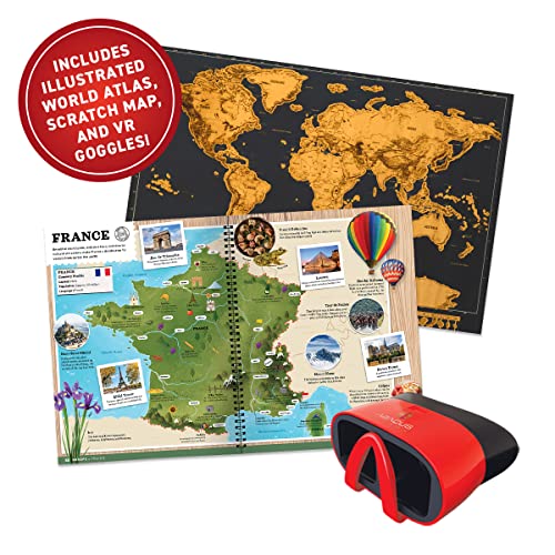Abacus Brands 94345 Virtual Reality World Atlas Gift Box - Illustrated Interactive Vr Atlas And Stem Learning Activity Set thumb #2