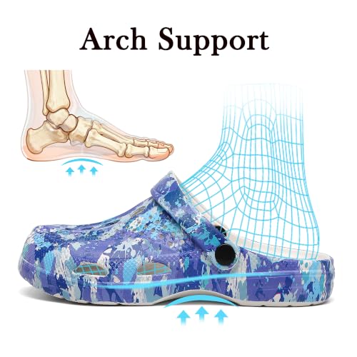 Image of SOSOWHLTE Men's Women's Arch Support Clogs,Unisex Garden Shoes Comfortable Slip-on Outdoor Sandals Slippers for Beach Casual