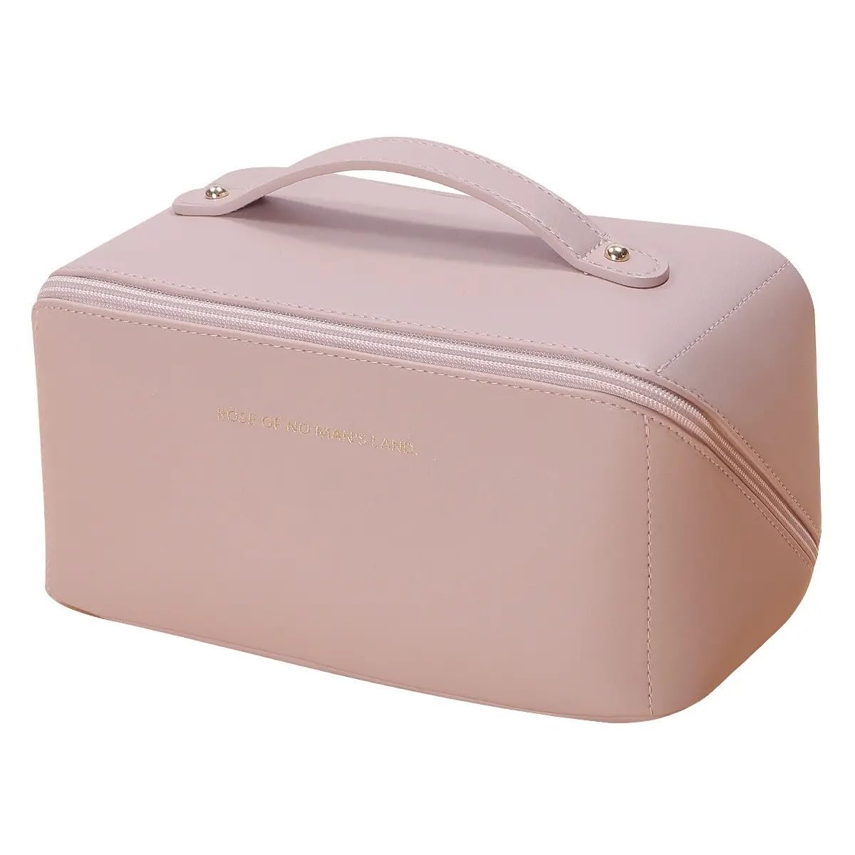 Lazer Travel Cosmetic Makeup Pouches for Women Travel Organizer Bag Portable Pouch Open Flat Toiletry Bag Make Up Organizer with Divider and Handle-image-47