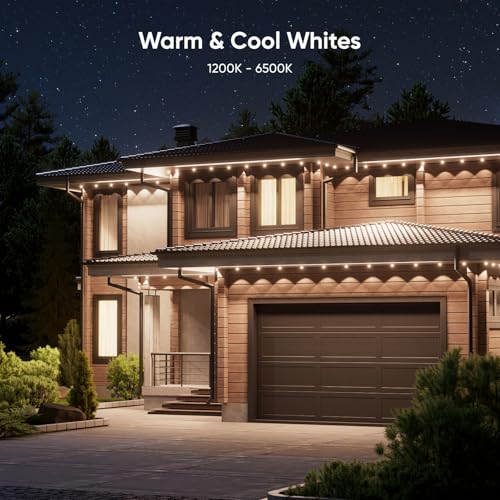 Image of Nanoleaf Matter Permanent Outdoor Lights, Smart RGBCW Outdoor String Lights