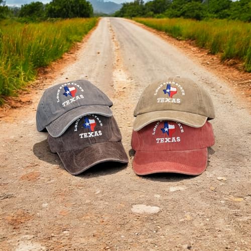 Gorra bordada de algodón ajustable Texas Flag para hombres y mujeres miniatura 2