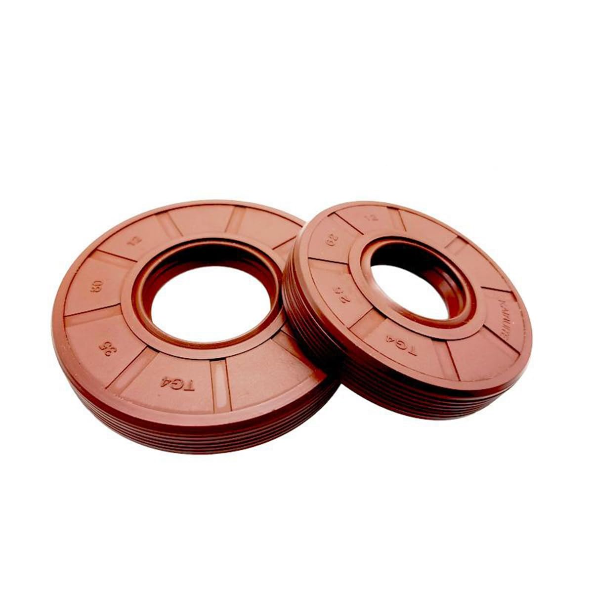 Set Di 5 Paraolio Scheletrati TG4 In Gomma Fluorurata, 35x62x8 Mm, Per Albero Motore E Tenuta Olio