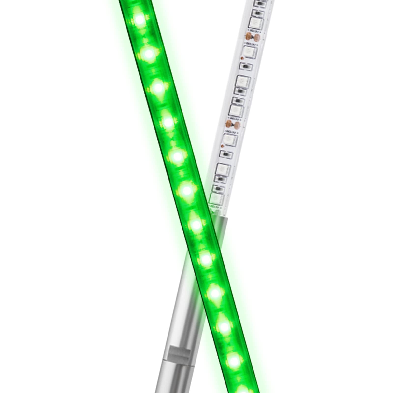 DING.PAI LED Whip Lights Flag Pole Light Safety Antenna Whips Lamp with Flag for ATV UTV Offroad Sand Dune Buggy RZR Truck Can 4X4 Side by Side (Green, 3 ft - Pack of 1)…