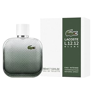 lacoste L.12.12 Blanc Intense cologne Eau de Toilette Spray for Men 3.4 oz
