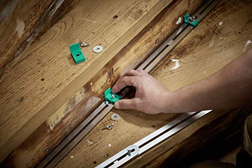 wolfcraft Treppenlehre 5210000 – Messwerkzeug für den Treppenbau – Treppenschablone zum Übertragen von Stufenmaßen – Auch perfekt für Wendeltreppen