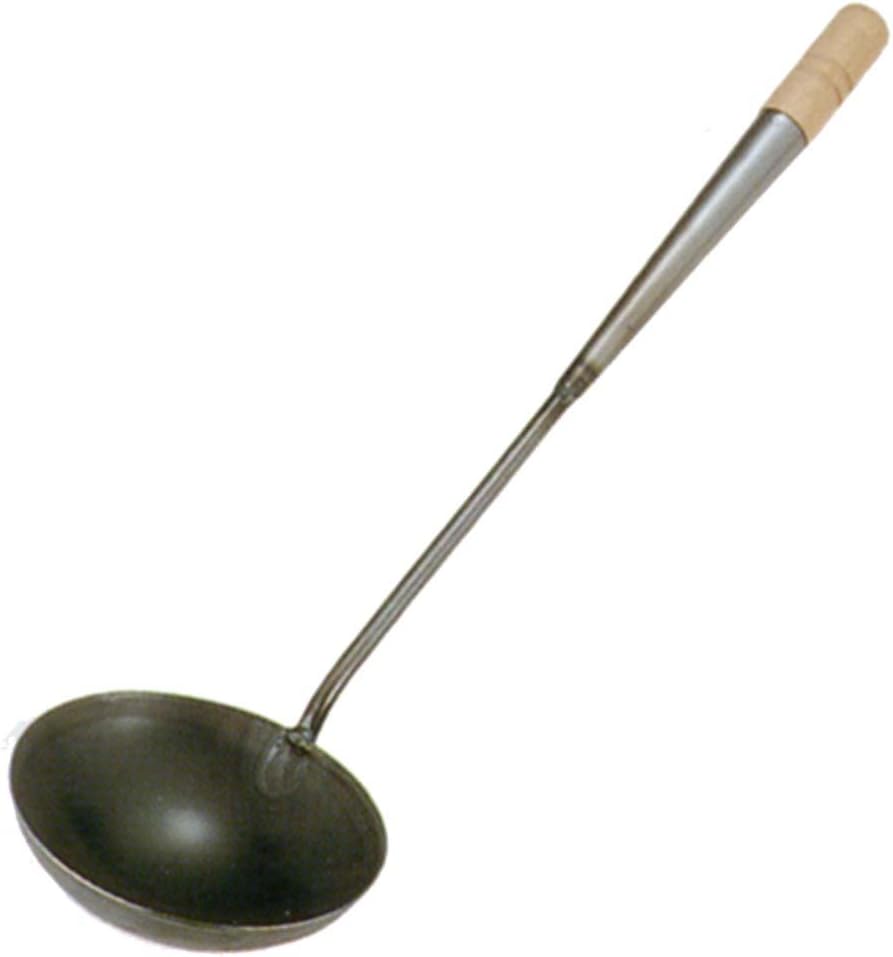 Wakabayashi Kogyo W101 Chinese Ladle, 5.1 x 13.4 inches (130 x 340 mm), Iron, Large