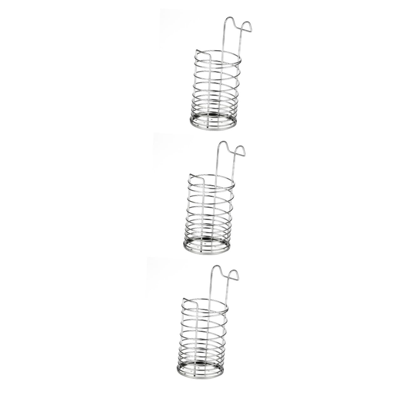 Support ustensiles cuisine inoxydable HEMOTON 3 pièces pour rangement couverts