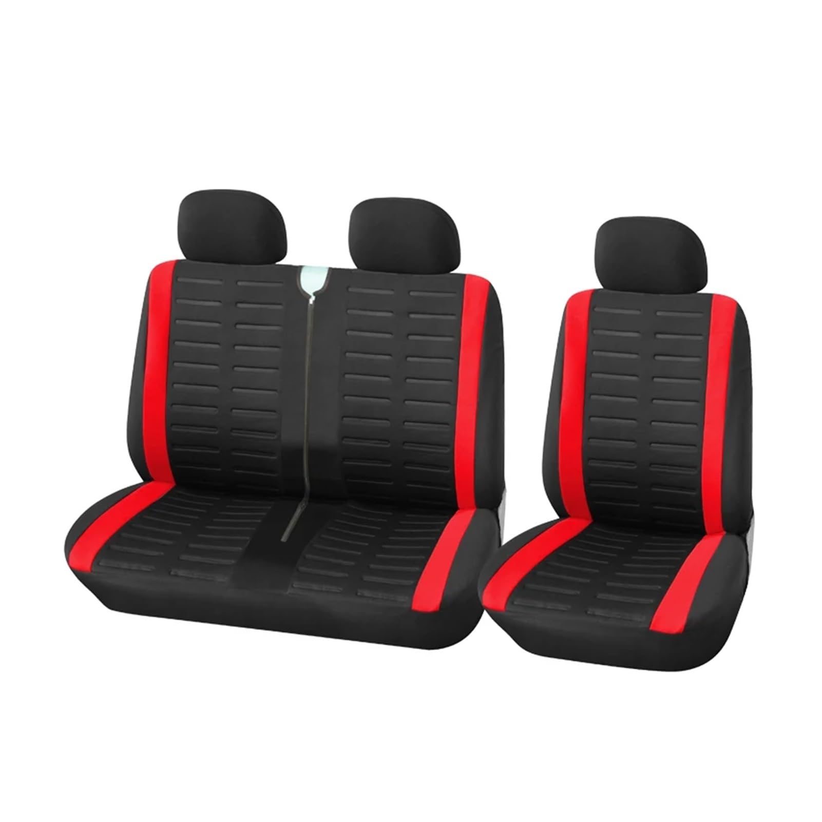 GERRIT 1+2 Red Seat Covers Car Seat Cover Compatible with Transporter Compatible with from 2008 to 2016 Compatible with 2004 Master 2 (Color : RED)