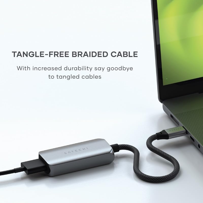 Image of Satechi USB C to HDMI 2.1 Adapter, 8K @ 60Hz, 4K @ 120Hz, USB C to HDMI, HDR, Compatible with Thunderbolt 3 /4, MacBook Air /Pro /Neo, iPad Air /Pro, iPhone 17 and More
