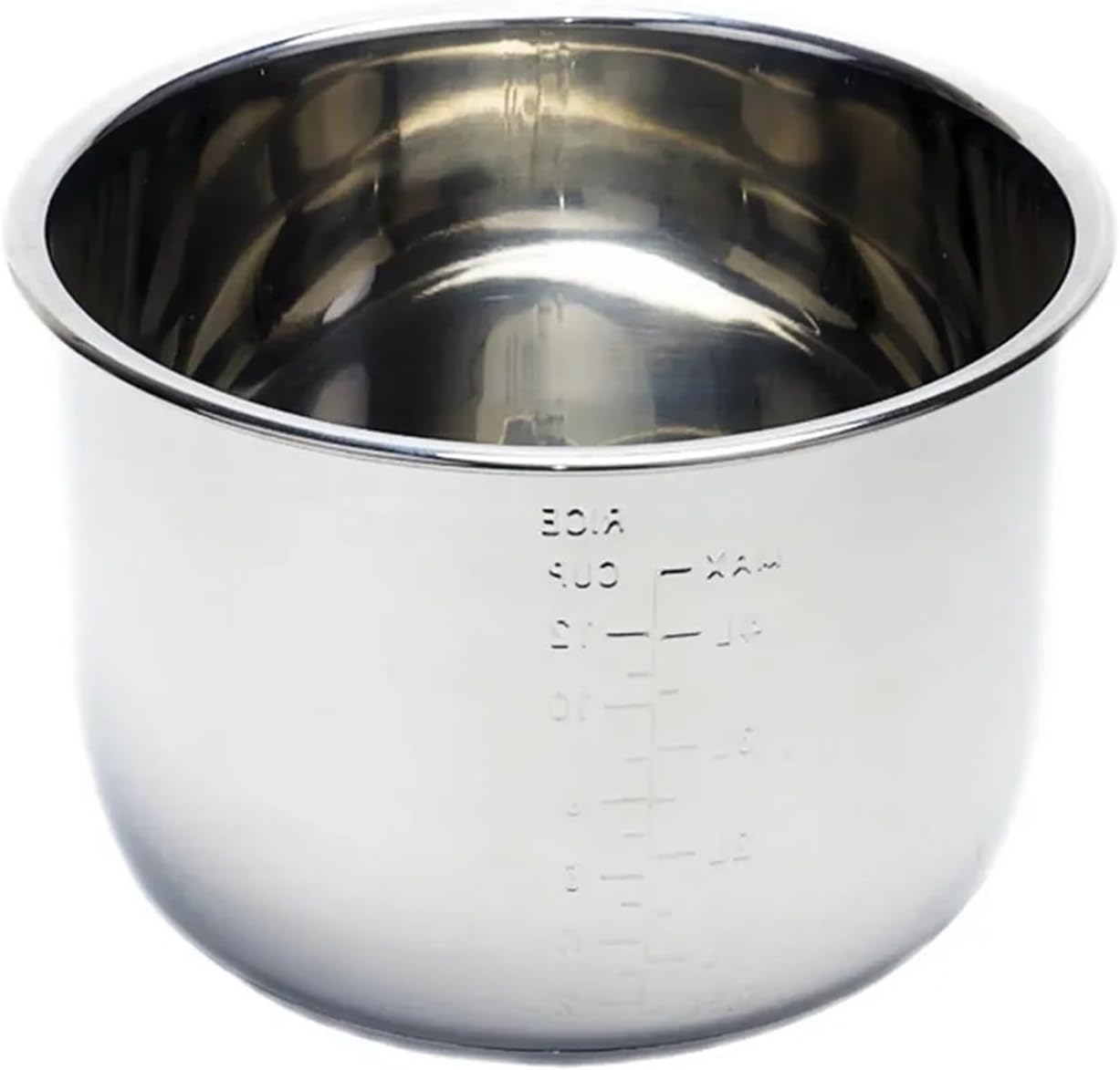 Electric Pressure Cooker Inner Liner, 8L Food Grade 304 Stainless Steel Universal Inner Liner, 8L Rice Cooker Thickened Inner Liner