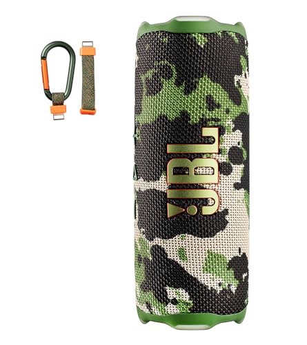 Image of JBL FLIP 7 (Squad) Waterproof Portable Speaker Bundle with X-Halo Hardcase (Black)