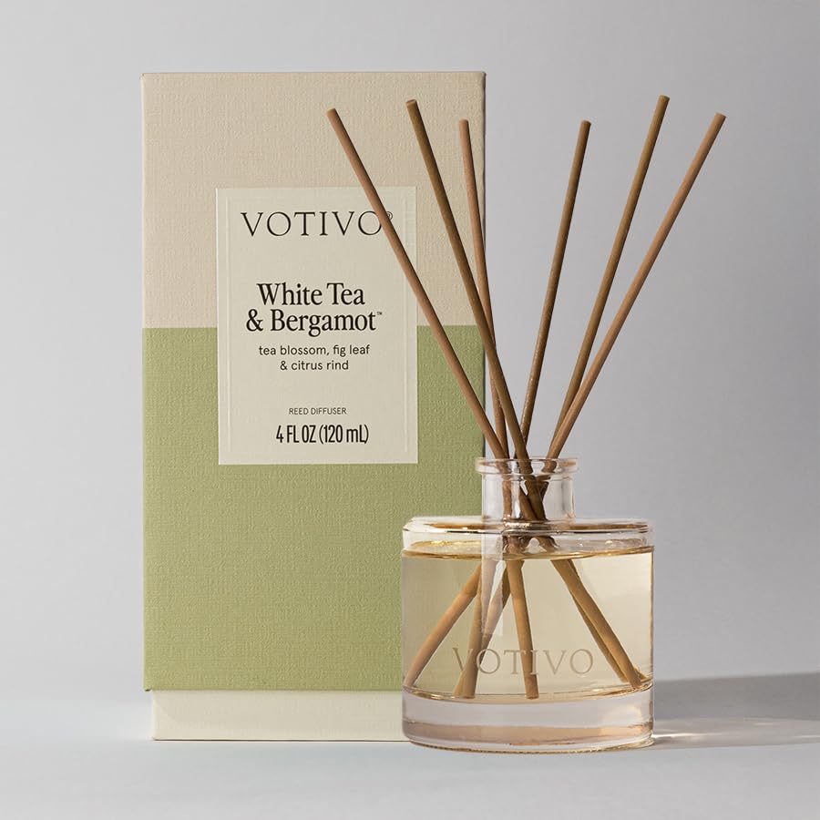 Difusor de varillas Bergamot y Té Blanco Votivo miniatura 2