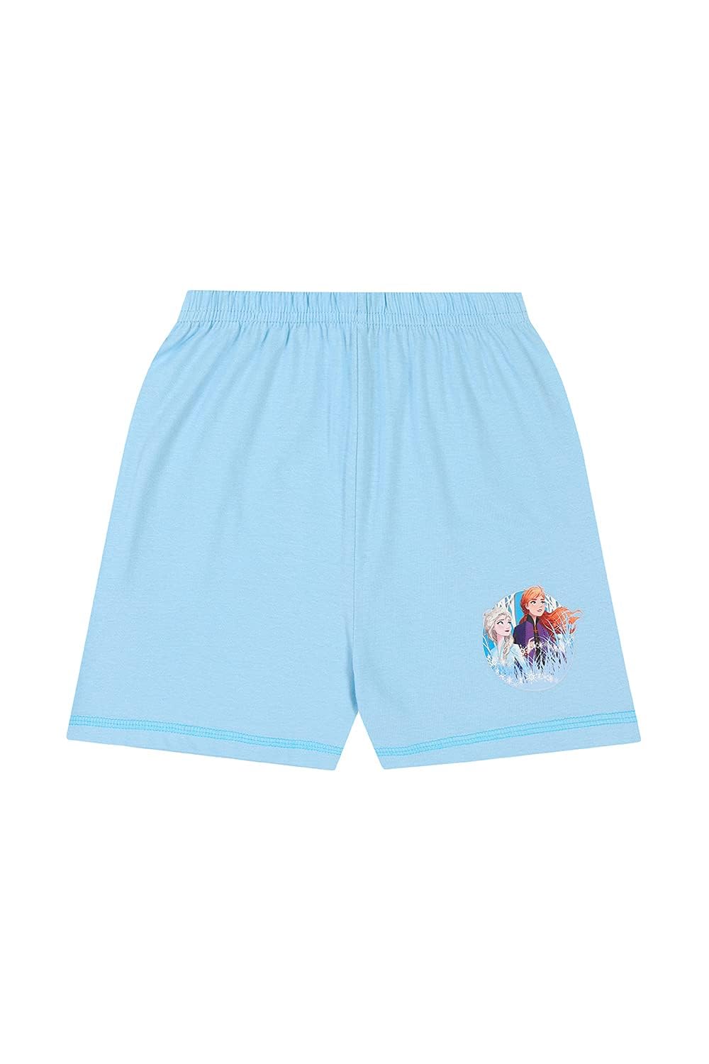 Disney Pyjama Fille, Pyjama Short Fille, Pyjama Stitch Princesses Belle Ariel Cendrillon Elsa Moana Jasmine Raiponce Simba Roi Lion Minnie Enfant 2-14 Ans