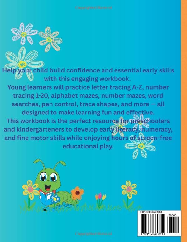 Smart Start Tracing Workbook: Letters, Numbers & Shapes, Kids ages 3-5: Educational Practice for Preschool and Kindergarten Kids; Learn to Write ... and Numbers 1–20 with Fun Tracing Activities image 3