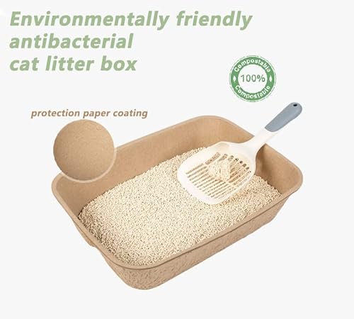 Disposable Cat Litter Box（3Pcs）, 2-In-1 Functionality, Disposable Litter Box And Liner For Cats, (X-Large) #TOP2