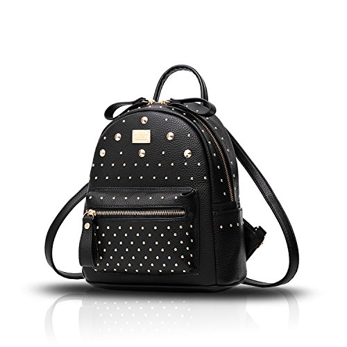 Tisdaini Bolsos Mochila Mujer Moda Cuero de PU Casual Viaje Escolares