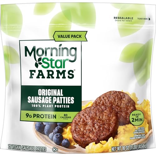 Morningstar Farms Sausage Patties, Vegan Plant Based Protein thumb #6