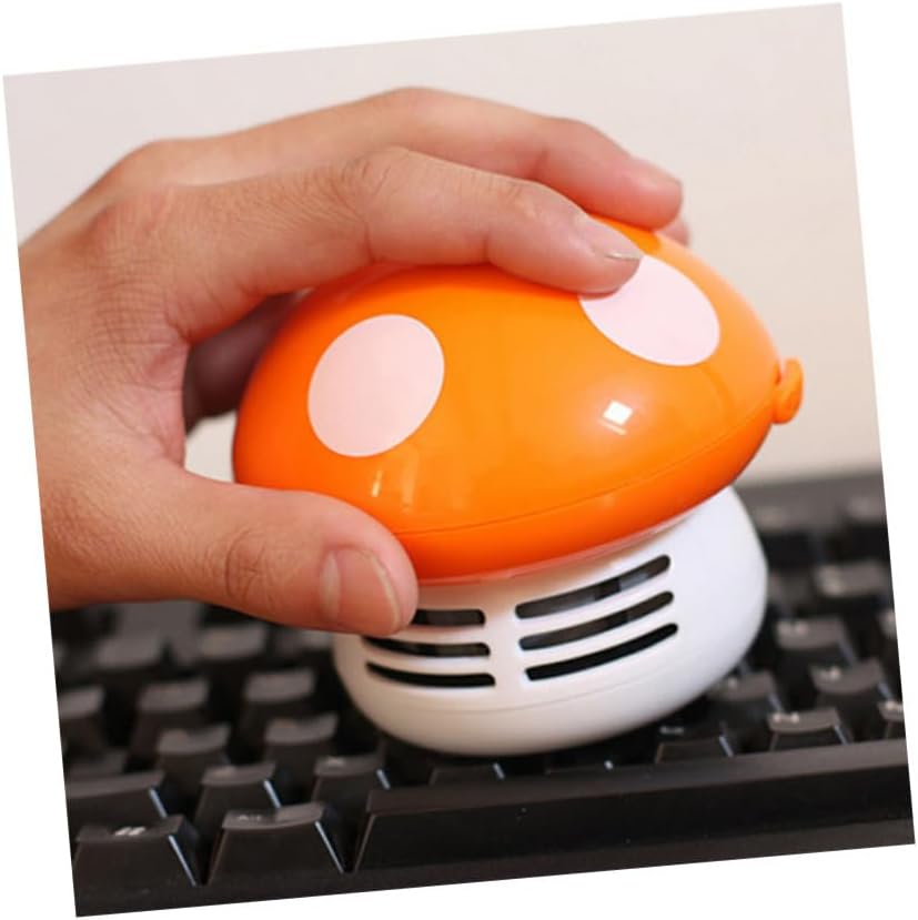 KICHOUSE Mushroom Tabletop Vacuum Mini Cordless Vacuum Portable Efficient for Dust Crumbs Ashes