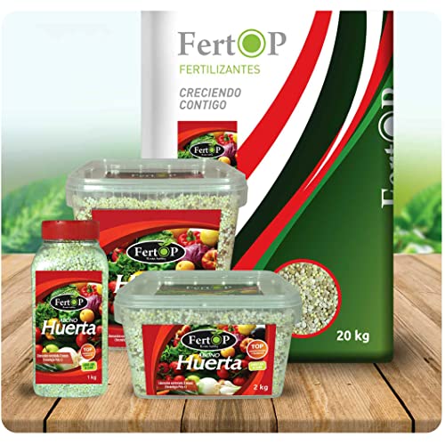 FertOP® – Abono Huerta, Fertilizante Granulado de Liberación Lenta, 3 Meses. (Envase 20Kg)