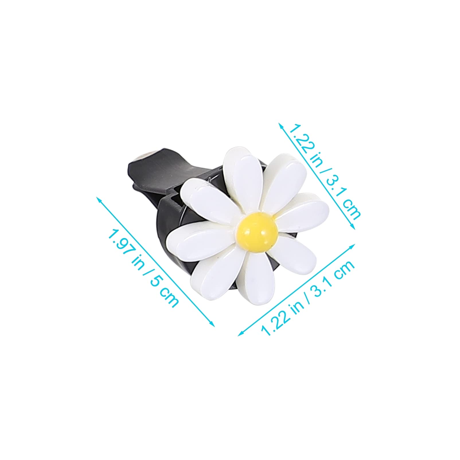 Mobestech 24sets Clip Profumate Per Auto Forma Di Fiore Decorazione Elegante Per Ventilazione Con Di Daisy Accessorio Per Interni Auto Per Festività e Occasioni Speciali