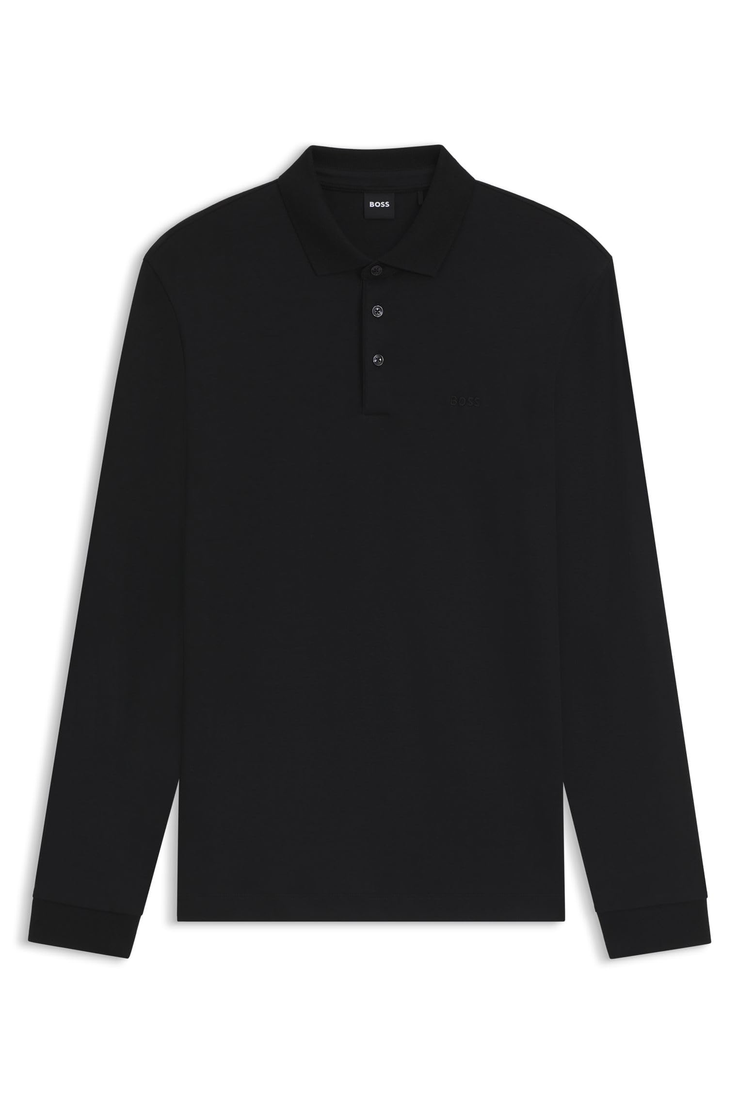 BOSS Mens Pado 30 Embroidered-Logo Polo Shirt in Organic Cotton