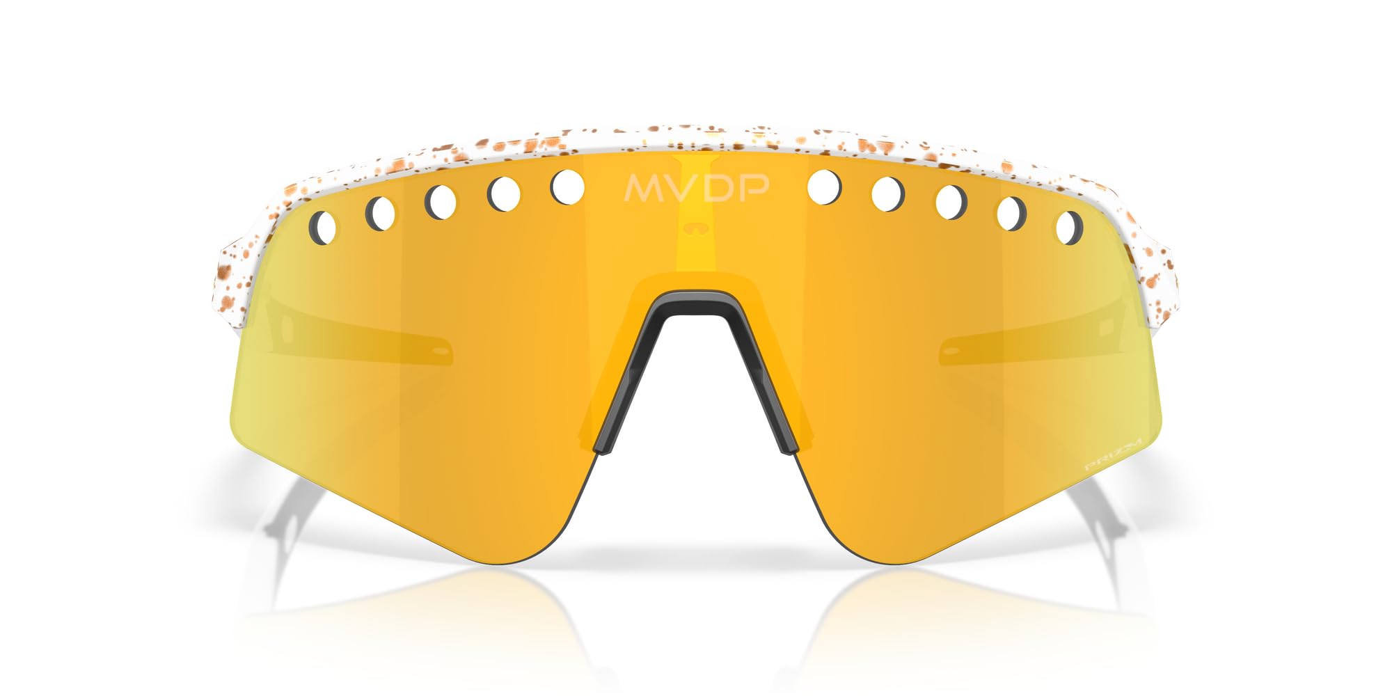 Oakley Oo9465 Sutro Lite Sweep - Gafas de sol rectangulares para hombre, Mad Red/​Gold Splatter/​Prizm 24k, 39 mm
