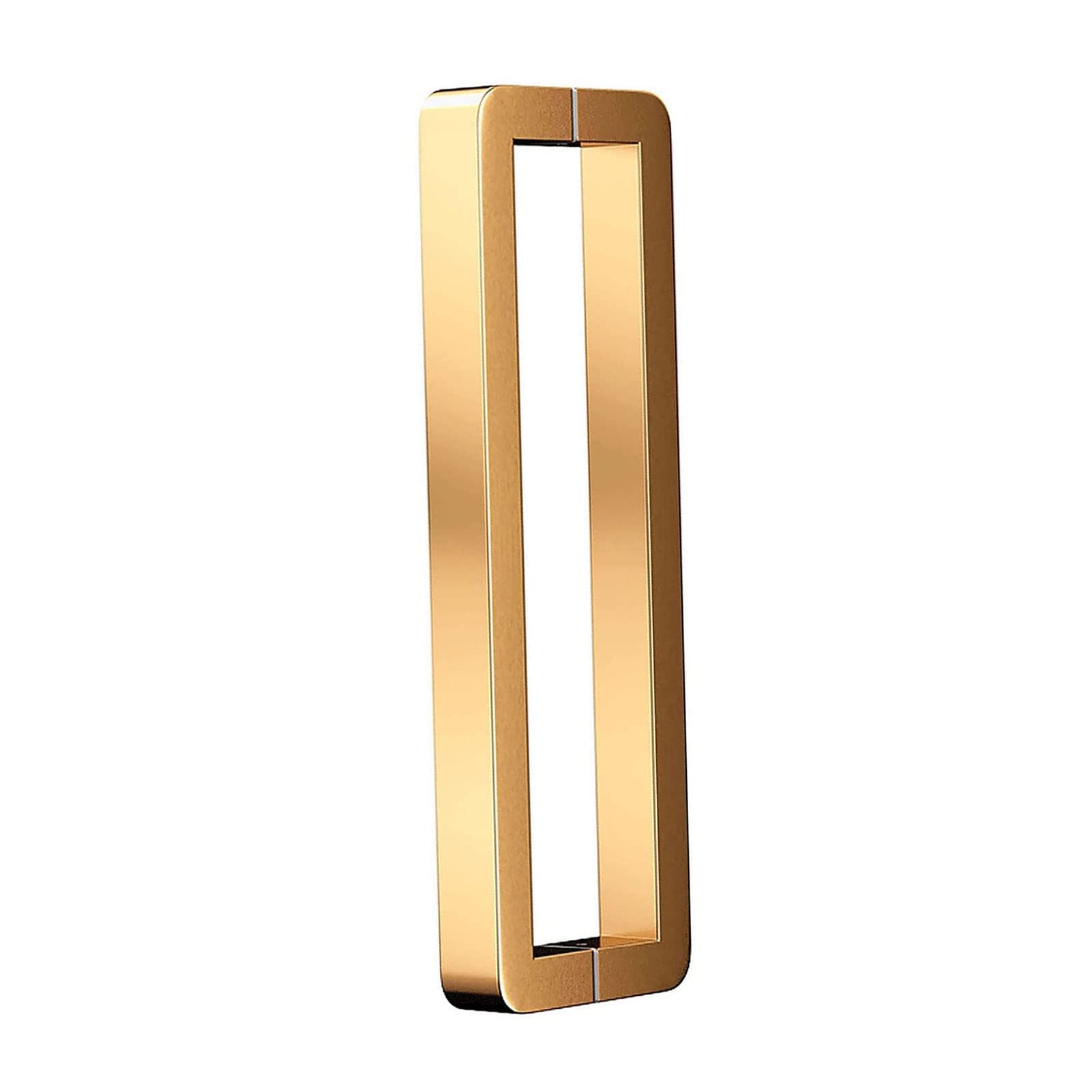 MXXQRHF Heavy Duty Gold Stainless Steel Barn Door Handle - Double Sided H Shape Sliding Door Handle for Glass/Wood Entry Doors - 52.5cm x 50cm Hardware