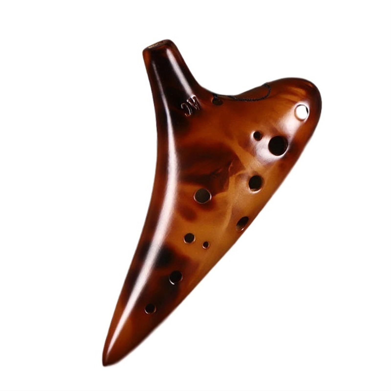 Ocarina principianti Ocarina Affumicata A 12 Fori Chiave In Do Contralto Ocarina In AC Strumento Musicale Professionale A 12 Fori