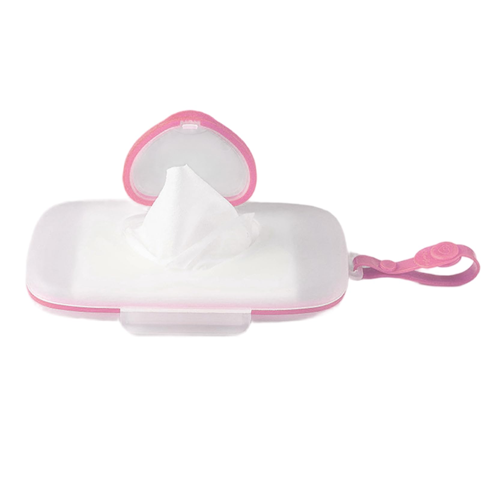 Hperu Baby Wipes Travel Case, Portable Refillable Wet Tissue Dispenser with Flip-Top, for Diaper Bag Stroller Backpack, Wipe Dispenser