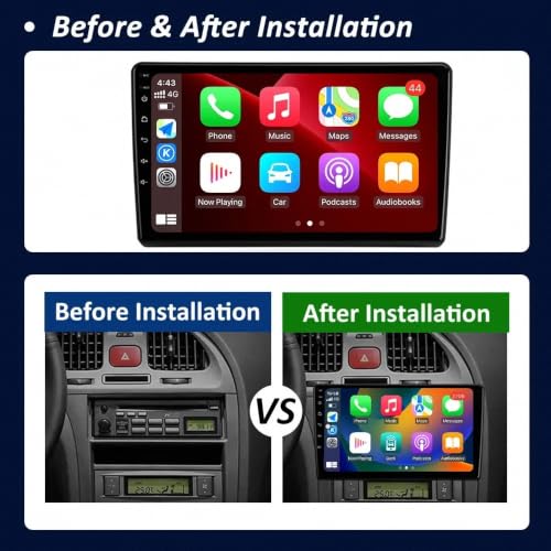 Radio de coche 2 DIN Kia Seltos con Bluetooth, Android Auto y Mirror Link HD 2