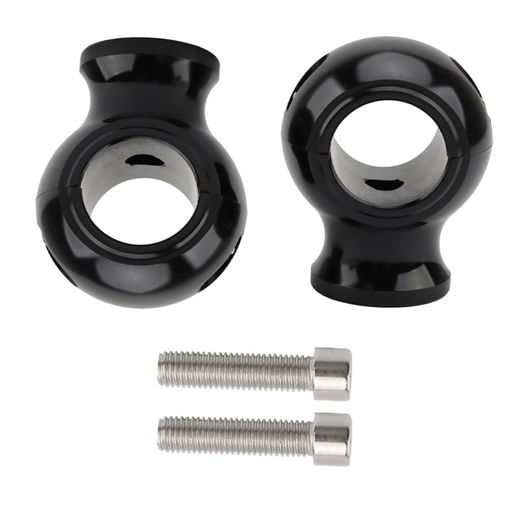 Baceyong Motorcycle Handlebar Risers Mount Clamps 32mm (1 1/4") for Motorcycle Dirt Bike ATV, 1 1/4"(32mm) Handle Bar Riser Mount Clamps Handlebar Risers, Billet Handle Bar Mount Clamps Riser, Black