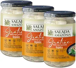 Kit 3X: Palmito Açaí Gratine Orgânico Salada Amazônia 320g