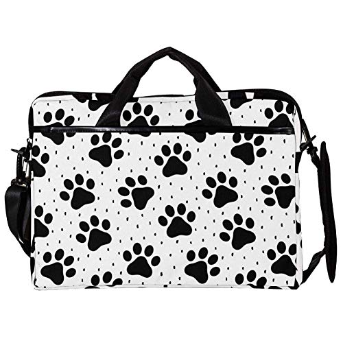 Sacoche ordinateur motif pattes de chien, le cadeau idéal pour les amoureux de chiens