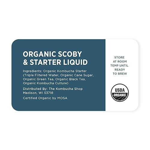 Miniatura 5 de Organic SCOBY 2-Pack  Kit de inicio de kombucha con cultura viva para preparar té de kombucha - Urban Kitchen