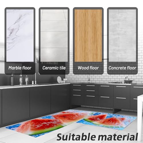 Tapis de cuisine absorbant l'huile et lavable avec dossier sécurité antidérapant - 6