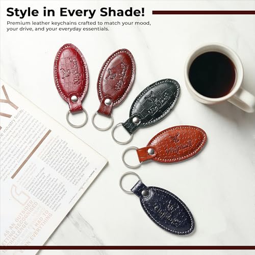 Image of Signature Croco Leather Finish Keychain for Men & Women | Durable Metal Key Holder for Car and Bike Keys | Elegant Everyday Accessory