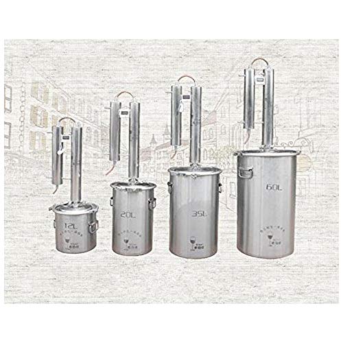12-60L Home Water Distiller Moonshine Alcohol Copper Still Spirits Ethanol Oil Boiler Brew Kit